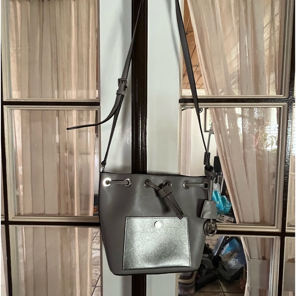 Michael Kors Silver bucket bags